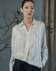 Kin Embossed Silk Shirt