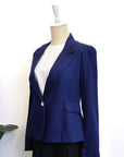 Nola Tailored Blazer - Blush Pink / White / Navy