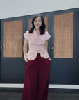 Maven Top - Wine / Pink