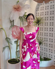 Tricia Skirt Set - Fuchsia Blooms