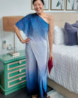 Luna Toga Pants Set - Ombre Blue