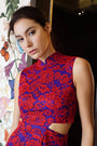 Signature Lace Cut-Out Cheongsam - Red (Pre-Order)