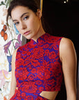 Signature Lace Cut-Out Cheongsam - Red (Pre-Order)