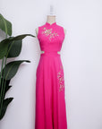 Drea Signature Jumpsuit - Cobalt / Fuchsia / Red (Pre-Order)