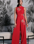 Drea Signature Jumpsuit - Cobalt / Fuchsia / Red (Pre-Order)