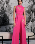 Drea Signature Jumpsuit - Cobalt / Fuchsia / Red (Pre-Order)