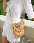 Brown Woven Bag