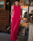 Jess Jumpsuit - Pink Lilac  / Cream & Black / Cobalt