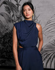 Leilani Maxi Jumpsuit - Red / Navy (Pre-Order)