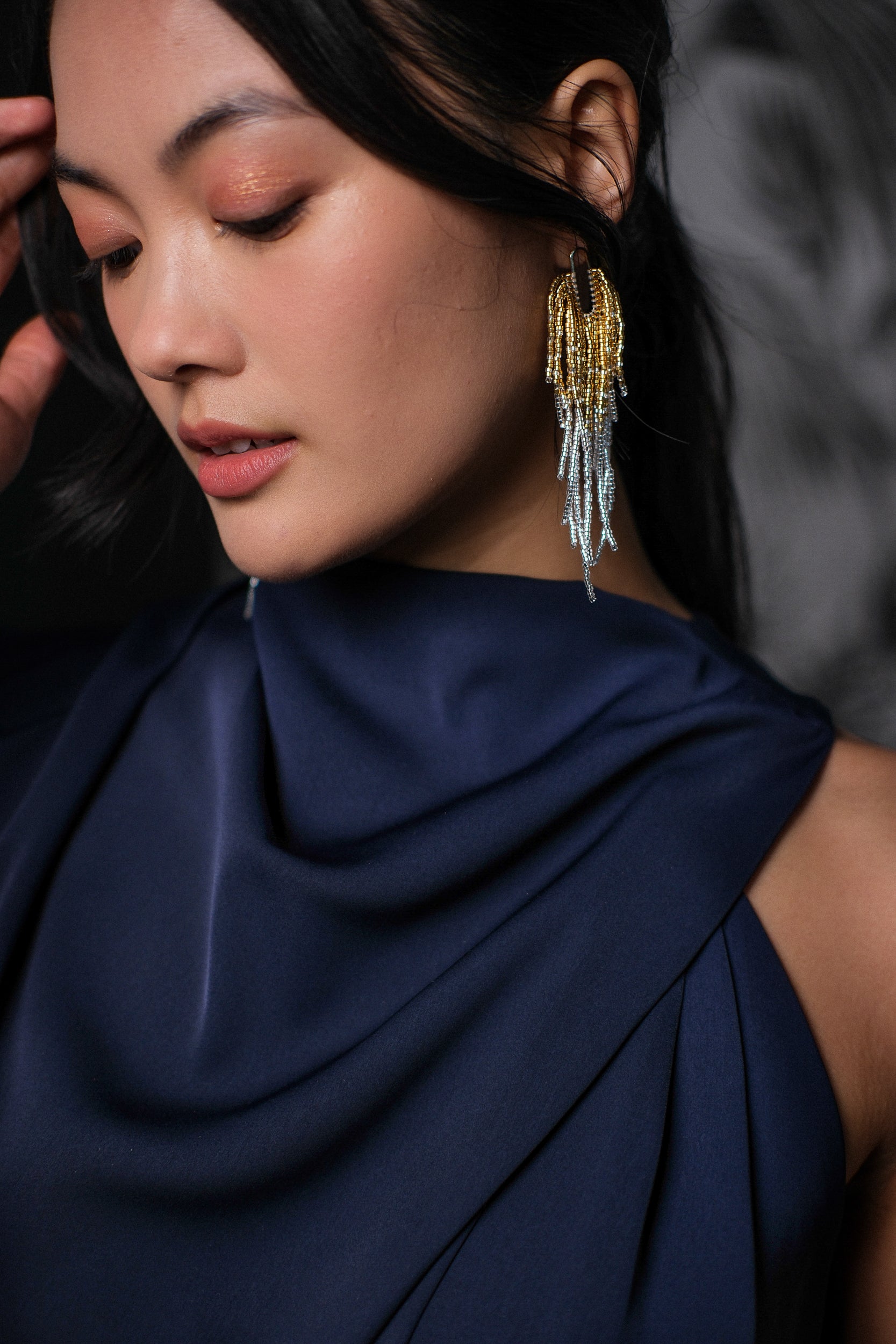 Leilani Maxi Jumpsuit - Red / Navy (Pre-Order)
