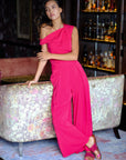 Palazzo Flare Pants - Forest Green / Fuchsia / Black (Pre-Order)
