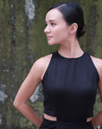 Jem Racer Cut-Out Midi Jumpsuit - Black / Cobalt