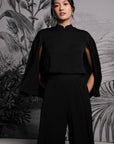 Dance Away Cape Top - Red/ Forest Green/ Cobalt / Black (Pre-Order)