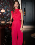 Leilani Maxi Jumpsuit - Red / Navy (Pre-Order)