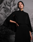 Dance Away Cape Top - Red/ Forest Green/ Cobalt / Black (Pre-Order)