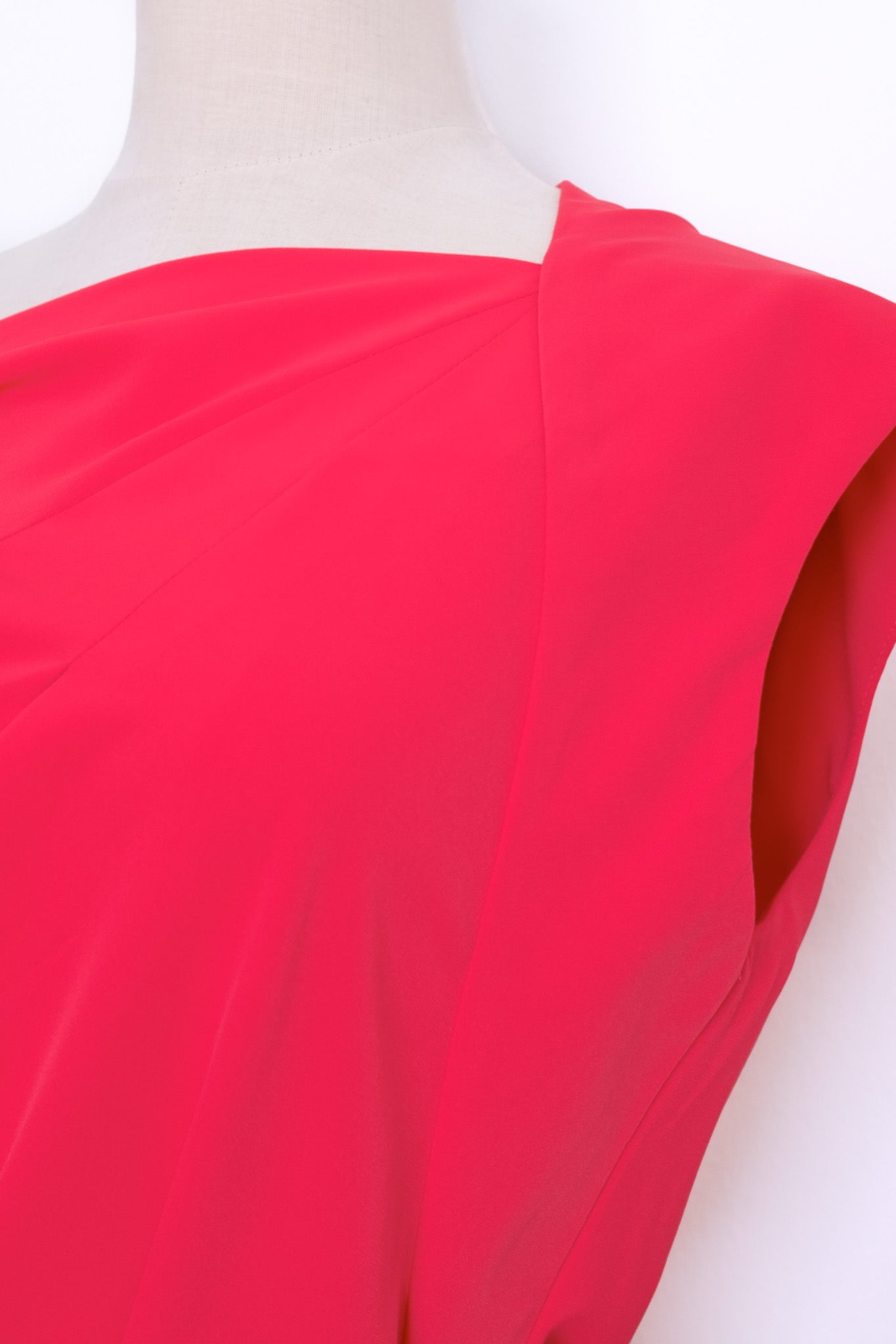 Asymmetrical Off-Shoulder Top -  Forest Green / Fuchsia / Black (Pre-Order)